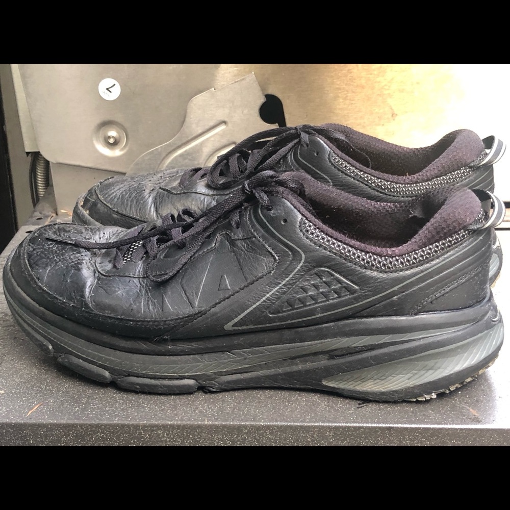 Hoka One M Bondi LTR Men's Black Athletic Shoes Size 12.5